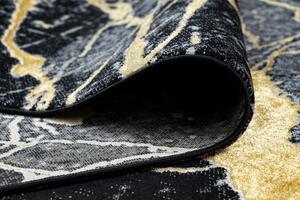 Kusový koberec Gloss 529A 82 3D mramor black/grey 80x150 cm