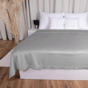Biante Sametový přehoz na postel Velvet Premium SVP-039 Šedý 140x200 cm