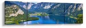 Obraz - Halštatské jezero, Hallstatt, Rakousko (170x50 cm)