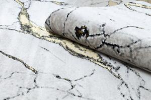 Kusový koberec Gloss 529A 53 3D mramor ivory/beige 80x150 cm