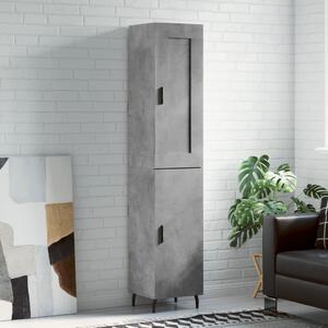 Skříň highboard betonově šedá 34,5x34x180 cm kompozitní dřevo 3200149
