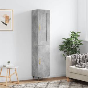 Skříň highboard betonově šedá 34,5x34x180 cm kompozitní dřevo 3200117