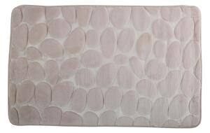 MSV koupelnová předložka PEBBLES, béžová, PU pěna, protiskluzová, 40 x 60 cm