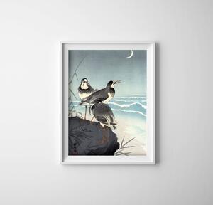 Dekorativní plakát Dekorativní plakát Vlny a půlměsíce ohara kowon ukiyo