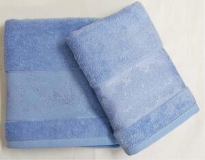 Luxusní bambusový ručník Jasmin ve světle modré barvě