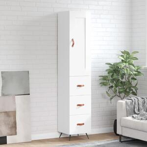 Skříň highboard bílá s vysokým leskem 34,5x34x180 cm kompozit 3200171