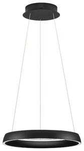 Nova Luce Černé kovové závěsné LED světlo Ovia 45 cm