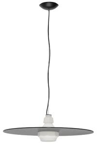Nova Luce Šedobílé skleněné závěsné světlo Lora 60 cm