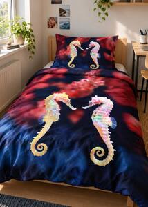 3d povlečení s mořským koníkem - Seahorse mikroplyš 140x200 cm