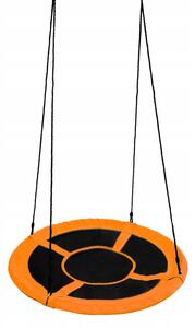 Závěsné zahradní křeslo Aga kulaté 90 cm oranžové