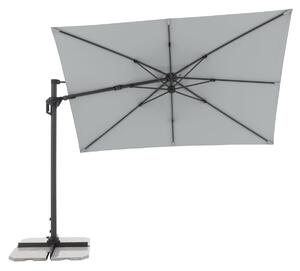 Doppler ACTIVE 310 x 210 cm - moderní slunečník s boční nohou světle šedá