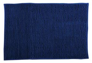 MSV koupelnová předložka CHENILLE, tmavě modrá, mikrovlákno, protiskluzová, 40 x 60 cm