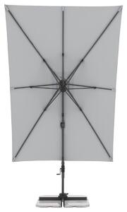 Doppler ACTIVE 310 x 210 cm - moderní slunečník s boční nohou světle šedá