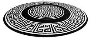 Kusový koberec Gloss 6776 85 greek black/ivory kruh Kruh Ø 200 cm