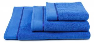  Jednobarevná froté osuška z extra jemné bavlny (mikrobavlny). Barva osušky je tmavě modrá. Rozměr osušky 70x140 cm. Plošná hmotnost 450 g/m2. Praní na 60°C