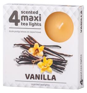 Čajové Maxi 4ks Vanilla vonné svíčky