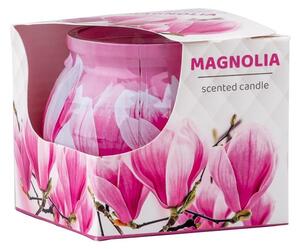 Sklo Dekor 80 x 72 mm Magnolie vonná svíčka
