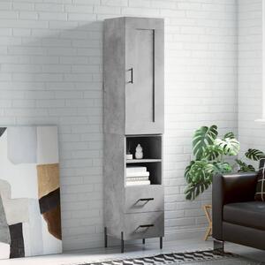 Skříň highboard betonově šedá 34,5x34x180 cm kompozitní dřevo 3200269