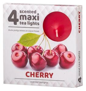Čajové Maxi 4ks Cherry vonné svíčky