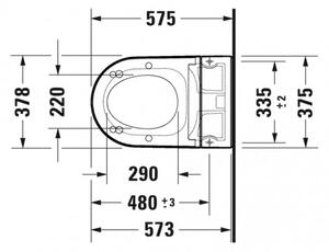 Duravit SensoWash® Starck f Lite Compact - Bidetové sedátko s keramikou, bílá 650001012004310
