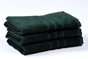 Froté ručník a osuška vysoké kvality. Ručník má rozměr 50x100 cm. Barva tmavě zelená