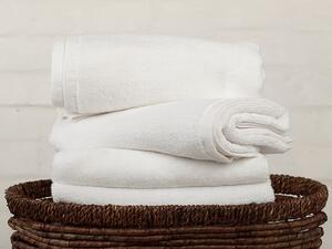 Kvalitní bílé ručníky a osušky vhodné hlavně do ubytovacích zařízení, wellnes, apod. Barva ručníku je bílá