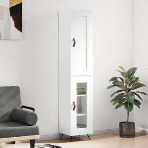 Skříň highboard bílá 34,5 x 34 x 180 cm kompozitní dřevo 3200361