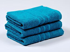 Froté ručník a osuška vysoké kvality. Ručník má rozměr 50x100 cm. Barva azurově modrá