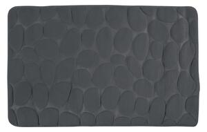 MSV koupelnová předložka PEBBLES, tmavě šedá, PU pěna, protiskluzová, 50 x 80 cm