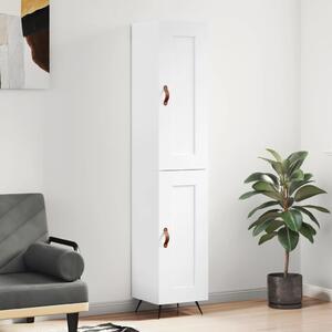 Skříň highboard bílá s vysokým leskem 34,5x34x180 cm kompozit 3200427