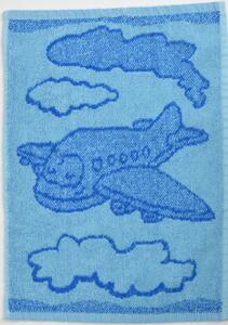 Dětský ručník Plane blue 30x50 cm