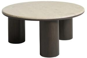 Unique Furniture Béžový mramorový konferenční stolek Piazze 90 cm