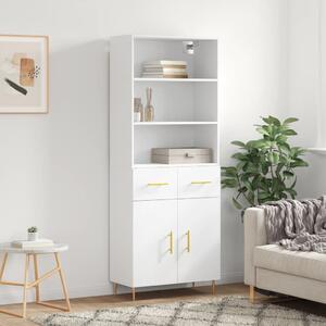 Skříň highboard bílá 69,5 x 34 x 180 cm kompozitní dřevo 3200505