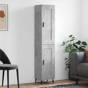 Skříň highboard betonově šedá 34,5x34x180 cm kompozitní dřevo 3200469