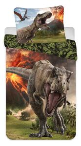 Dětské povlečení s motivem dinosaurů z filmu Jurský park. Povlečení pro holky i kluky. Rozměr povlečení je 140x200, 70x90 cm.  