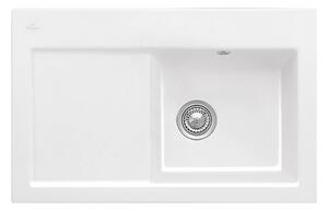 Villeroy & Boch Subway 45 - Keramický vestavný dřez 780x510 mm, alpská bílá CeramicPlus 671401R1