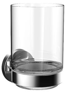 Emco Round - Držák se sklenicí, montáž pomocí lepení nebo vrtání, chrom 432000100