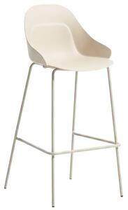 Kave Home Béžová plastová barová židle Sanile 74 cm