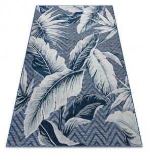 Kusový koberec Botanic 65242 Feathers navy – na ven i na doma 78x150 cm