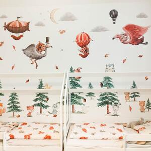 INSPIO-textilní přelepitelná samolepka - Dětské samolepky na zeď - Kouzelný svět