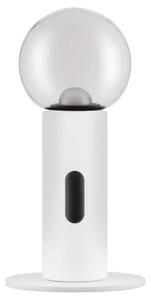 Nova Luce Bílá kovová stolní LED lampa Chronos