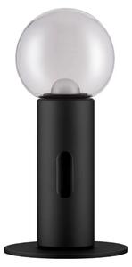 Nova Luce Černá kovová stolní LED lampa Chronos