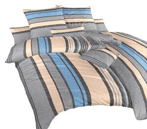 Kvalitní ložní prádlo z česané bavlny s krepovou úpravou Lino modré. Krepové povlečení Lino modré je vhodné kombinovat s okrovým, tmavě šedým, šedým, banánovým nebo denim prostěradlem. Rozměr povlečení je 140x200, 70x90 cm