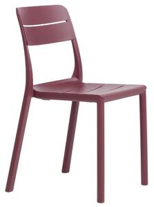 Nardi Tmavě červená plastová zahradní židle Cassia