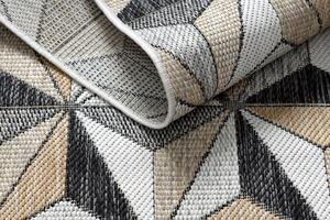 Kusový koberec Cooper Sisal Mosaic 22222 ecru/black – na ven i na doma 160x220 cm