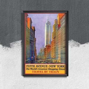 Retro plakát Retro plakát New york fifth avenue