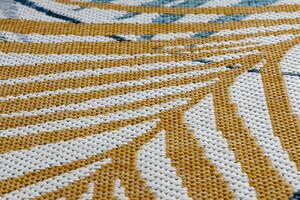 Kusový koberec Cooper Sisal Palm leaves 22258 ecru/navy – na ven i na doma 200x290 cm