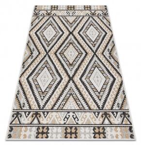 Kusový koberec Cooper Sisal Aztec 22224 ecru/black – na ven i na doma 80x150 cm