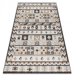 Kusový koberec Cooper Sisal Aztec 22218 ecru/black – na ven i na doma 140x190 cm