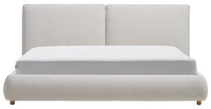 Kave Home Béžovošedá dvoulůžková postel Elerio 160 x 200 cm